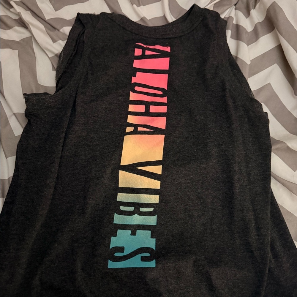 Aloha Vibes Women's Black Muscle Tee